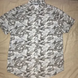 Denim & Flower Hawaiian Shirt